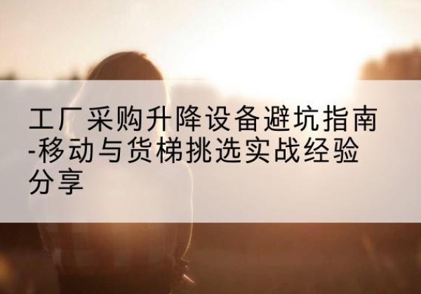 巴彦淖尔移动式升降机怎么选-工厂采购升降设备避坑指南-移动与货梯挑选实战经验分享